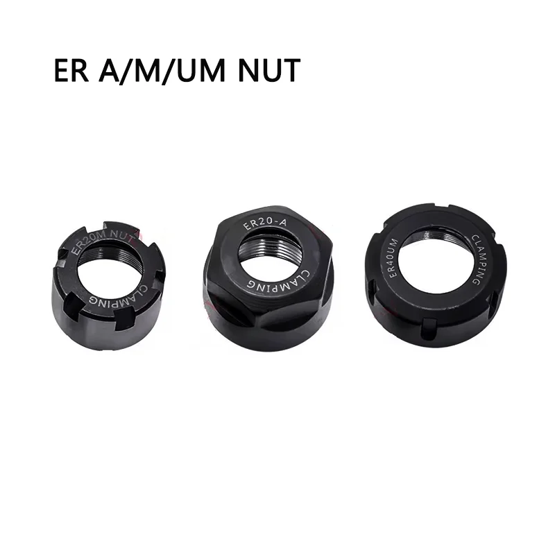1pc ER11 ER16 ER20 ER25 ER32 Spring Collet Nut Precision Clamping Tools for CNC Milling Engraving Machine ER Collet Accessory
