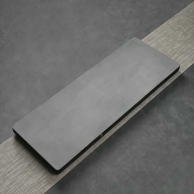 

Black Tableware Tea Tray Living Room Hospitality Rectangle Long Chinese Office Luxury Tea Tray Stone Bandejas Home Decorationgs