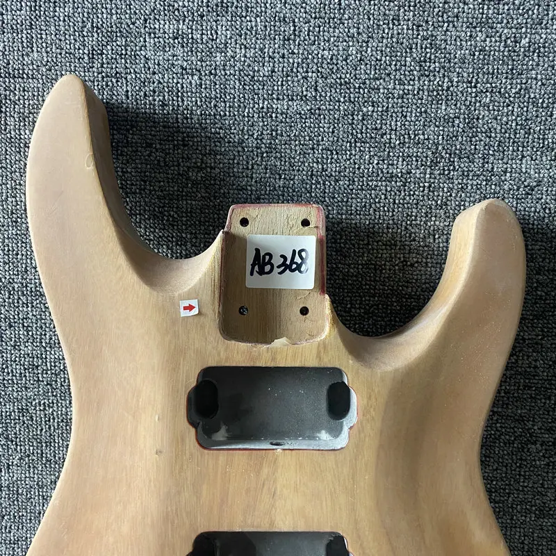 AB368 Custom DIY Order Unfinished Electric Guitar Body Natural Color 2 Humbucker Pickups Right Hand for DIY