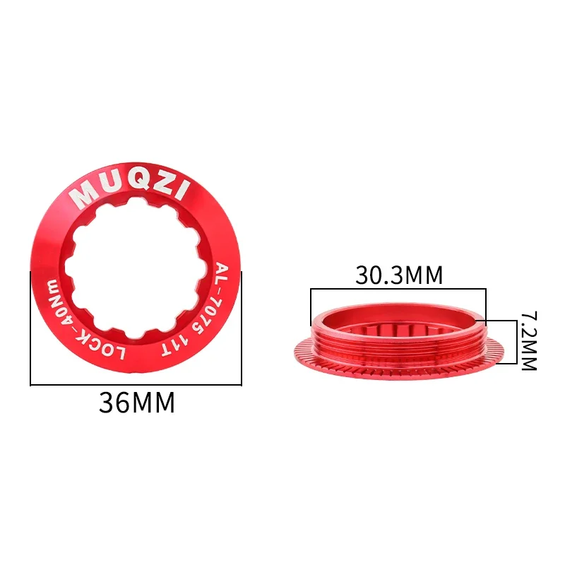 MUQZI Cassette Lockring Ultra-Light MTB Road Bike Flywheel Lock Ring Cover