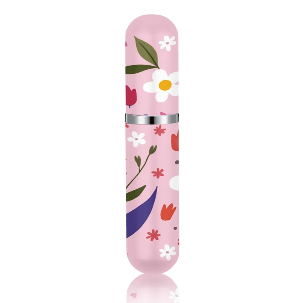 5ml Mini Perfume Bottle Essential Oil Alcohol Spray Atomizer Bottle Spray Rotating Bottle Refillable Empty Cosmetic Containers