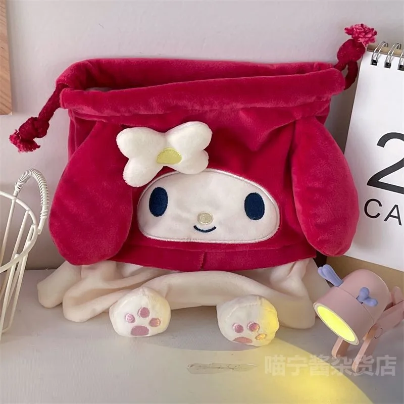 Sanrio Hello Kitty Storage Bag Anime Girl Cute Cosmetic Bag High Capacity Portable Sundries Storage Bag Decorate Gift