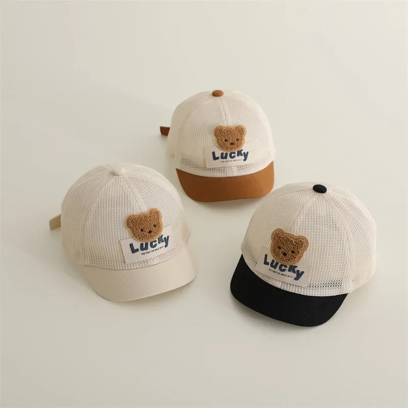 Koreanischen Stil Baby Hut Sommer Neue Entenschnabel Kappe Sommer Mesh Sonnenschutz Gletscher Kappe Infant Sonnenschutz Hut Für Jungen Und Mädchen