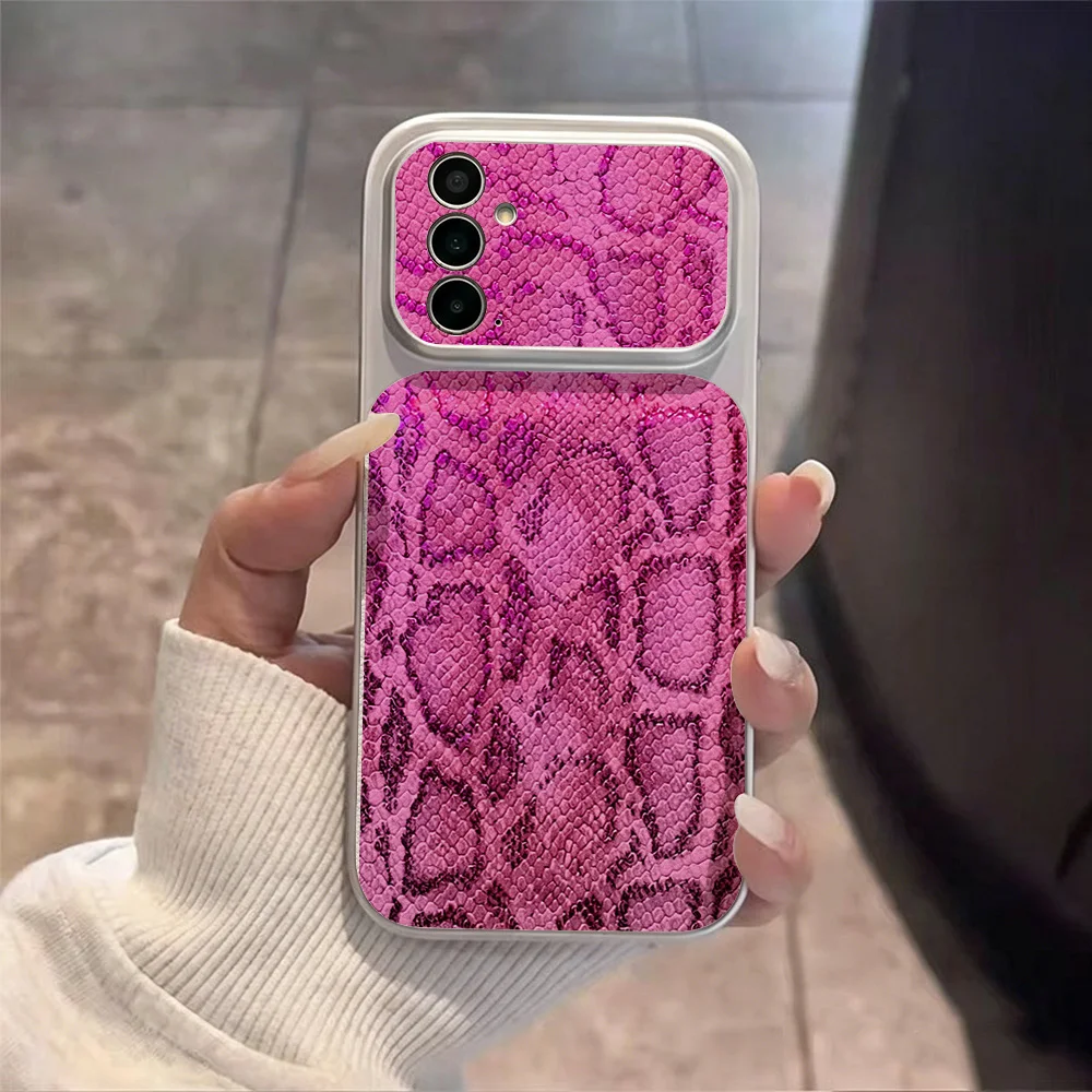 Large Window Snake Print Phone Case For Samsung A57 5G A56 A55 A54 A53 A37 A36 A35 A34 A27 5G A26 A25 A17 A16 A07 A06 Case Cover view 4