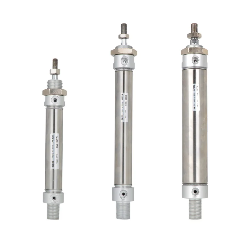 

MA stainless steel mini small pencil pneumatic cylinder 40-25/50/75/100/125/150/200 s - CA