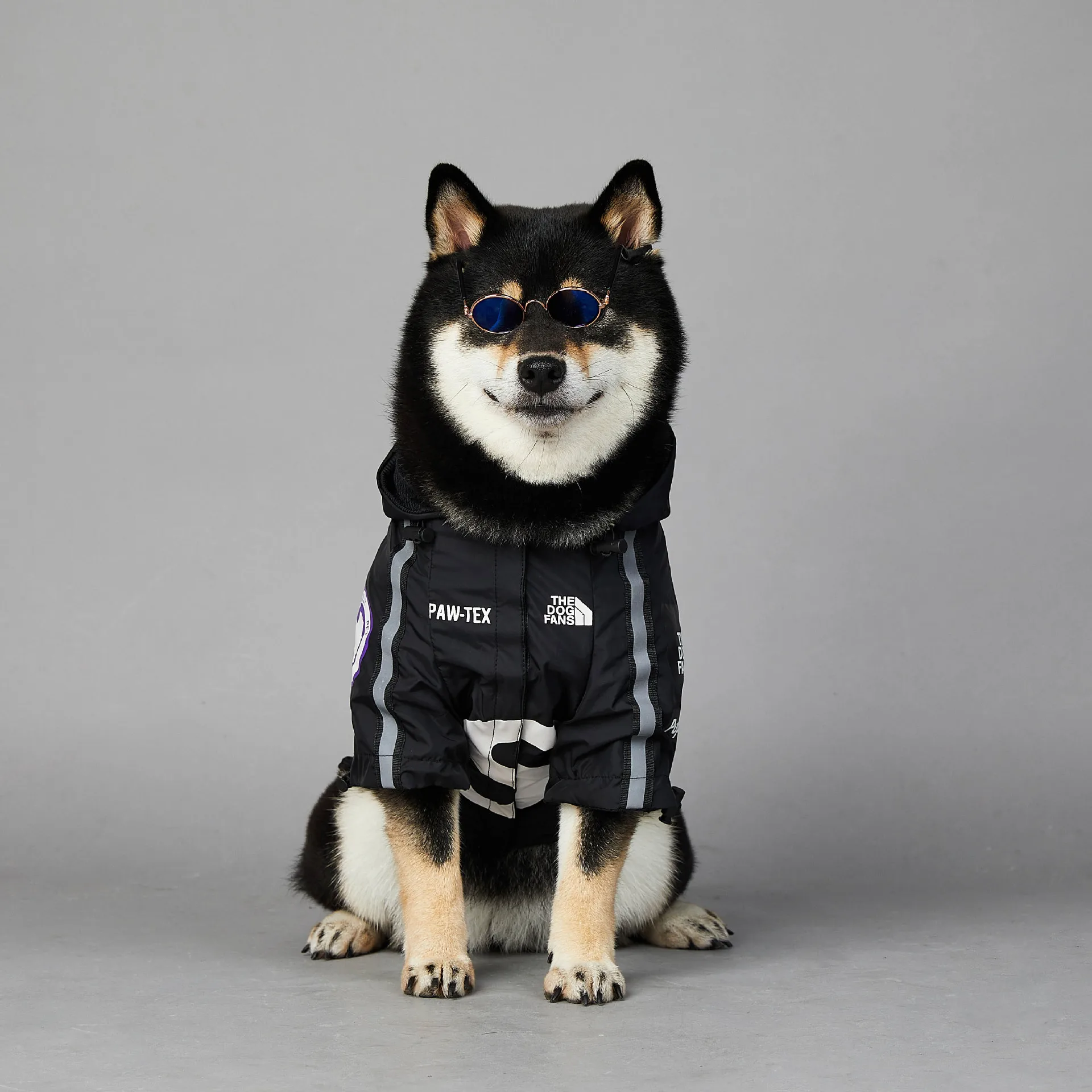 NONOR Pet Dog Waterproof Raincoat Jacket Jumpsuit Fashion Reflective Rain Coat Hooded Dogs Clothing For Small Dogs Supplies