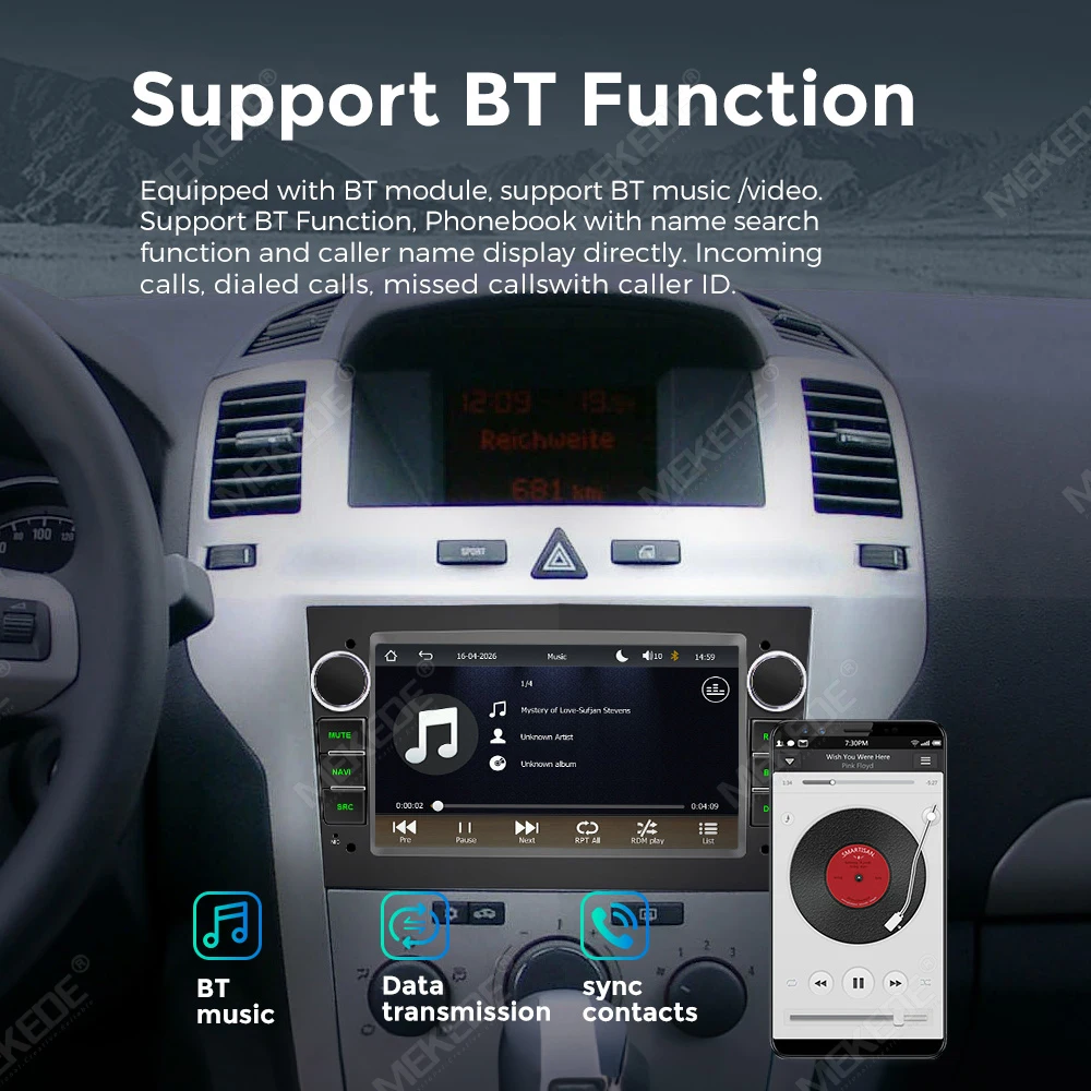 Radio para coche MEKEDE con pantalla táctil IPS de 7 pulgadas y sistema Linux para Opel Astra H G J Zafira B Corsa C D Antara Vectra Vivaro GPS RDS inalámbrico Android Auto CarPlay 2Din Autoradio 6