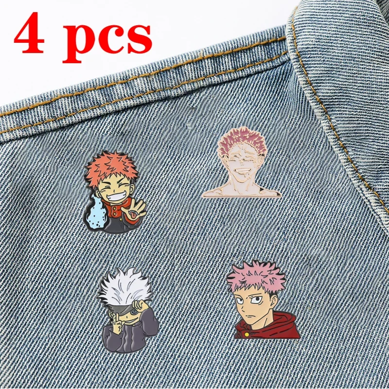 

Jujutsu Kaisen Anime Brooch Enamel Pin Women Jeans Badges Brooches for Clothes Jewelry Accessories Fans Gifts