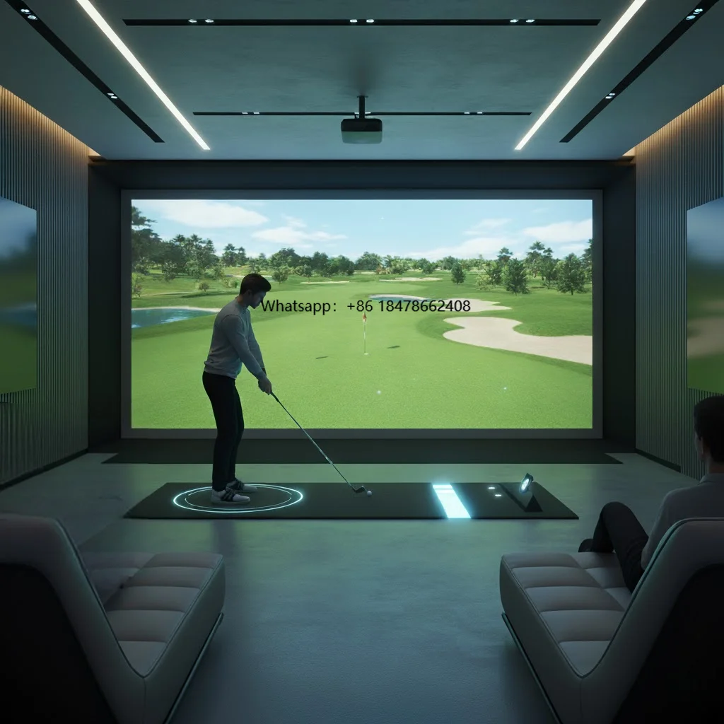 

Smart AR Immersive Experience VR Golf Club Indoor Golf Simulator Virtual Reality Golf Game Machine for Home