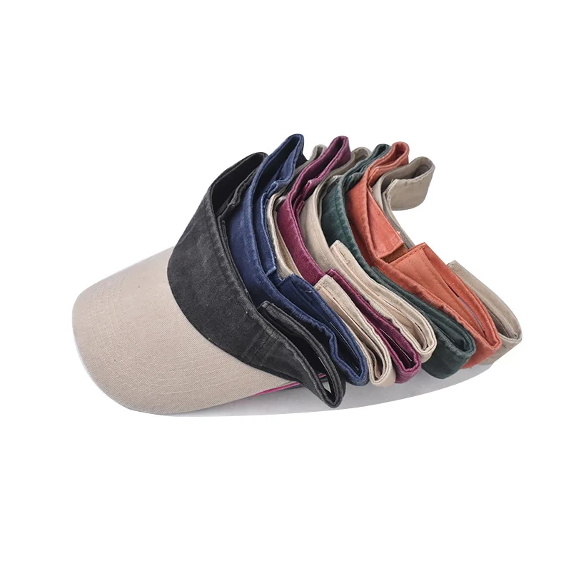 Sun hat Empty top hat Summer hats Breathable Washing Baseball cap Color splicing Girls'  Hip Hop Fitted Cap baseball cap