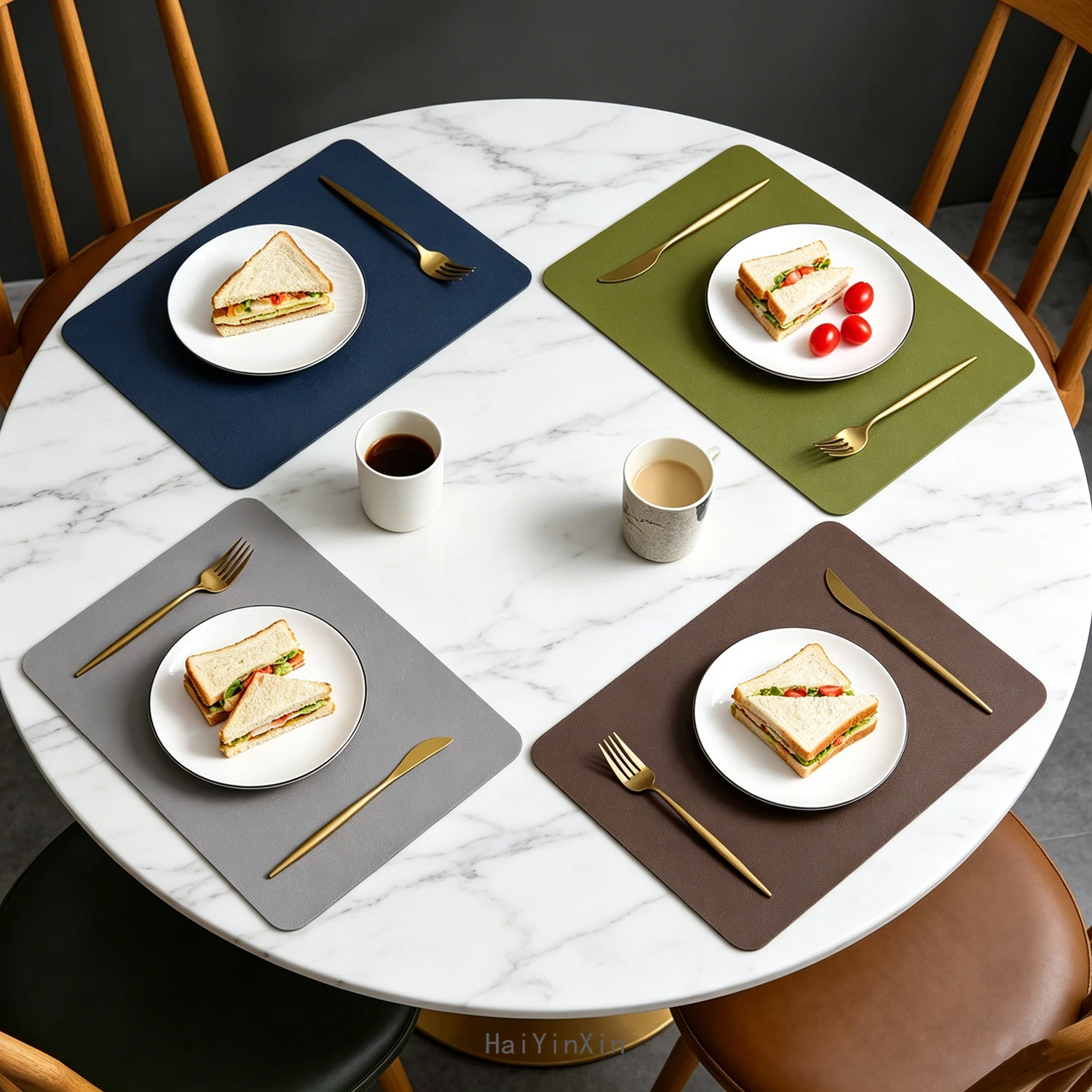 Double-Sided Lychee PU Placemat 16.9