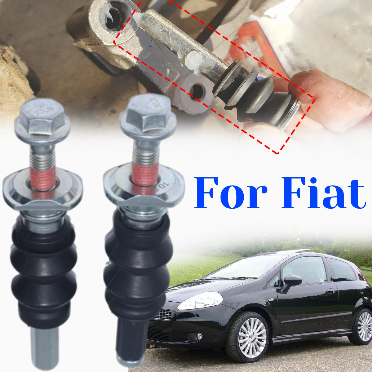 

Front Rear Brake Caliper Slider Guide Pins Bolt for Fiat Punto Grande Punto 2005-2022 Left Right Disc Housing Bellows Auto Parts