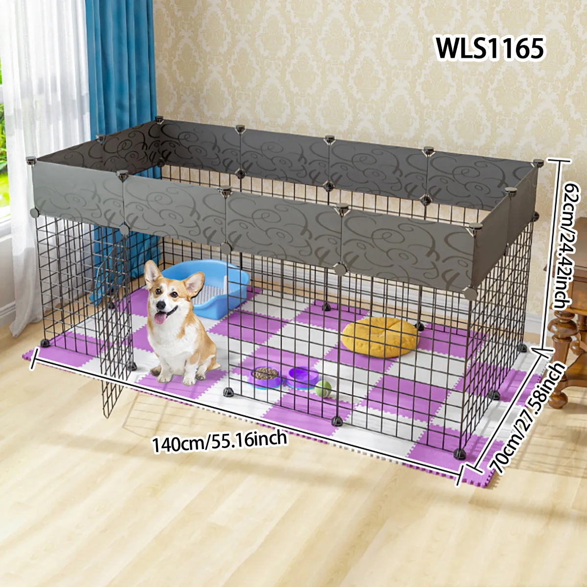 DIY Puppy Fence Small Dog Playpen Modular Indoor Activity Protective Fence