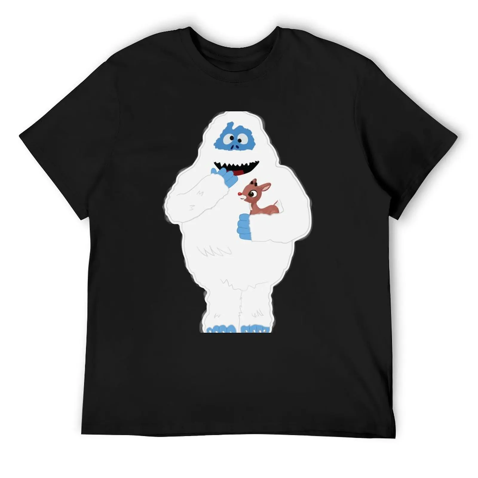 Classic Christmas Abominable Snowman with Rudolph ? GraphicLoveShop T-Shirt blue archive quick-drying heavyweights shirts men