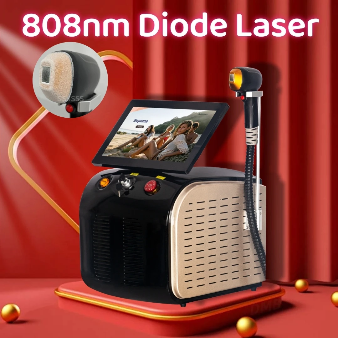 

Permanent Hair Remover Professional Diode Ice point Painless 3 Waves Ice Titanium Laser Body 808nm High Power For Salon IPL