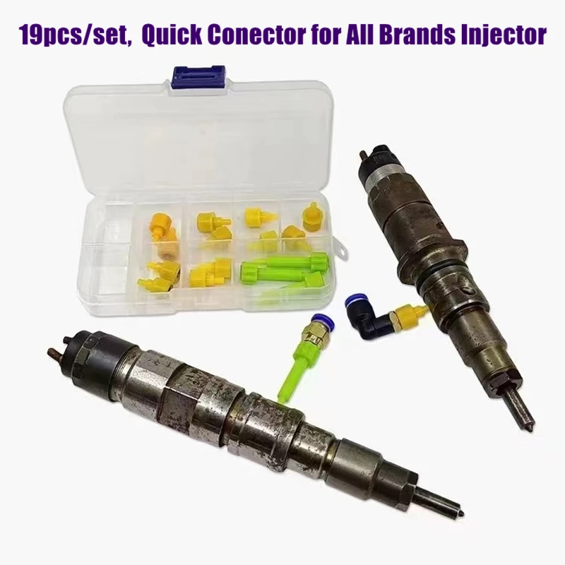 18pcs Diesel Common Rail Injector Oil Return Joint Quick Connector for Bosch Denso