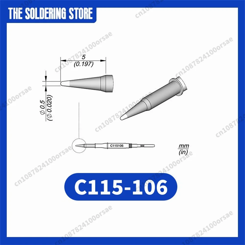 Imagem -05 - Cartucho para Jbc Nase Solda Handle Tip Substituição Acessório Tool Sugon Aifen T115 C115 101 126 103 106 107