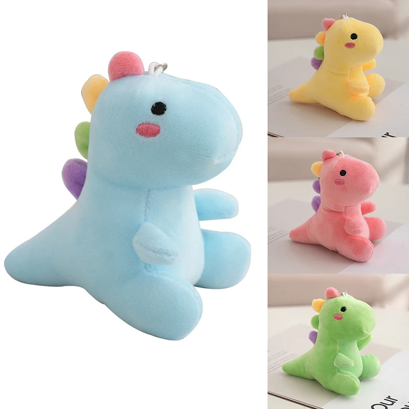 1Pc moda kreskówka miękki pluszowy zwierząt śliczny pluszowy dinozaur brelok lalka zabawka samochód brelok do kluczy torba wisiorek biżuteria