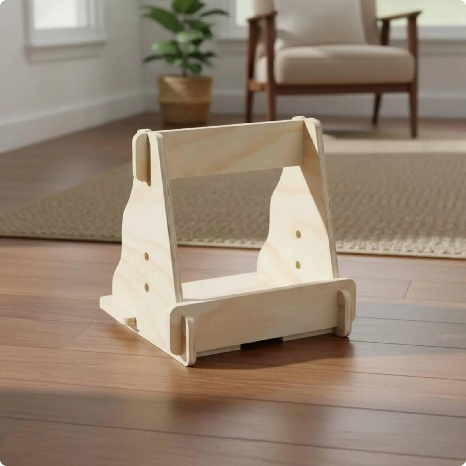 Ski Board Rack Space Saving Solid Wood Snowboard Holder Rack for Indoor Basement Ski Gear Storage
