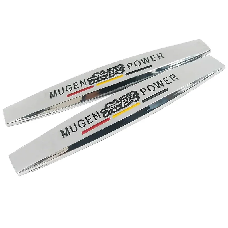 2 قطعة الحاجز الجانب السيارات تصفيف السيارة ملصق اكسسوارات ثلاثية الأبعاد شعار معدني شارة ل MUGEN شعار لشركة فولكس فاجن فولكس فاجن هوندا سيفيك CRV #2