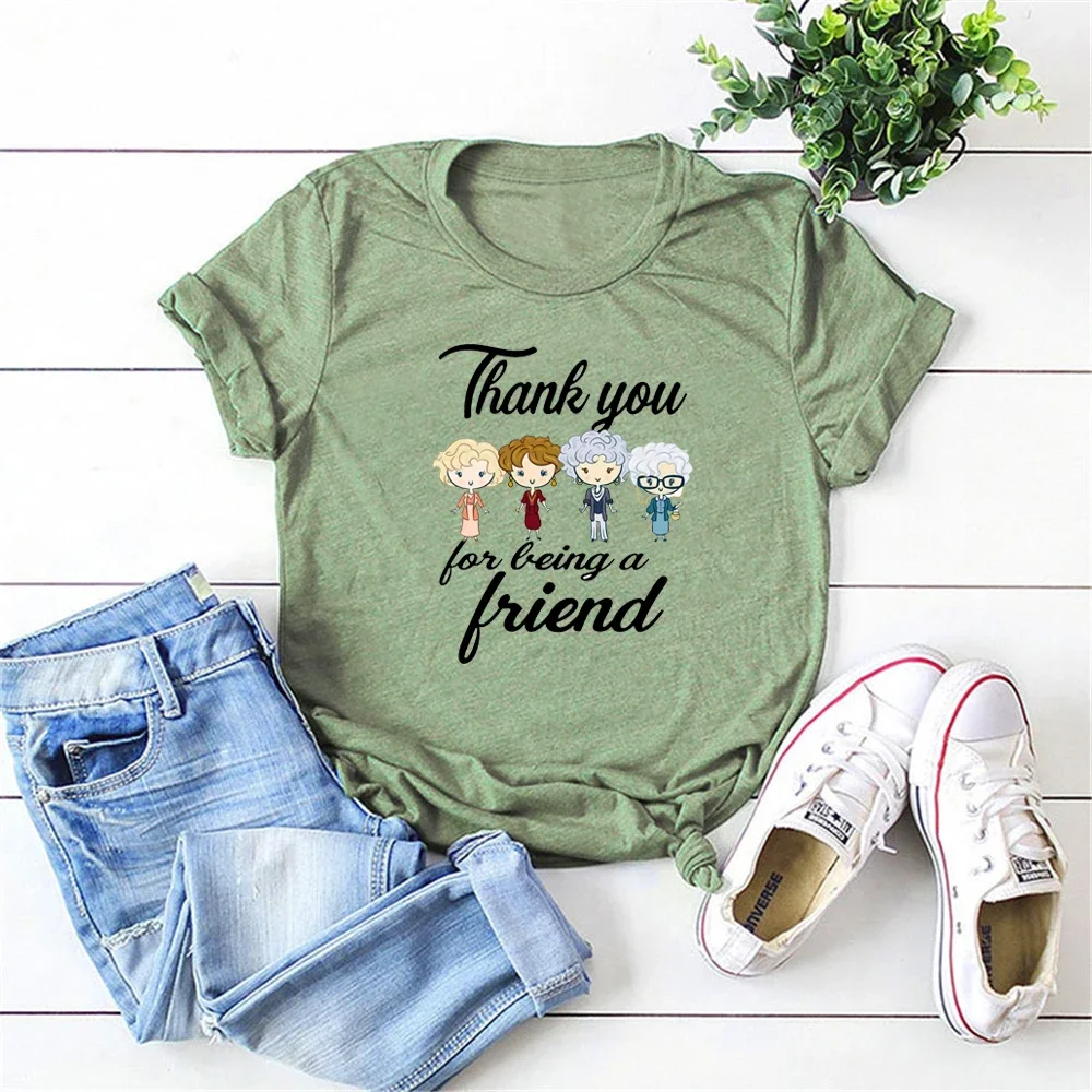 Retro Golden Squad Goals T Shirt Thank You for Being A Friend Golden Girls Shirt 80's TV Sitcom Stay Golden Tees Gift Fans Top