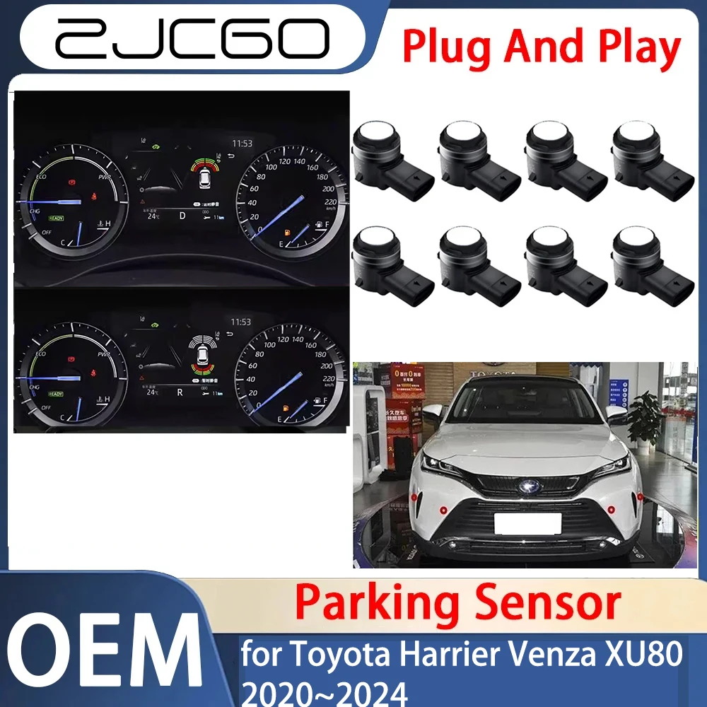 Parking Sensor Sensors Buzzer Radar Sound Alert System for Toyota Harrier Venza XU80 2021 2022 2023 2024