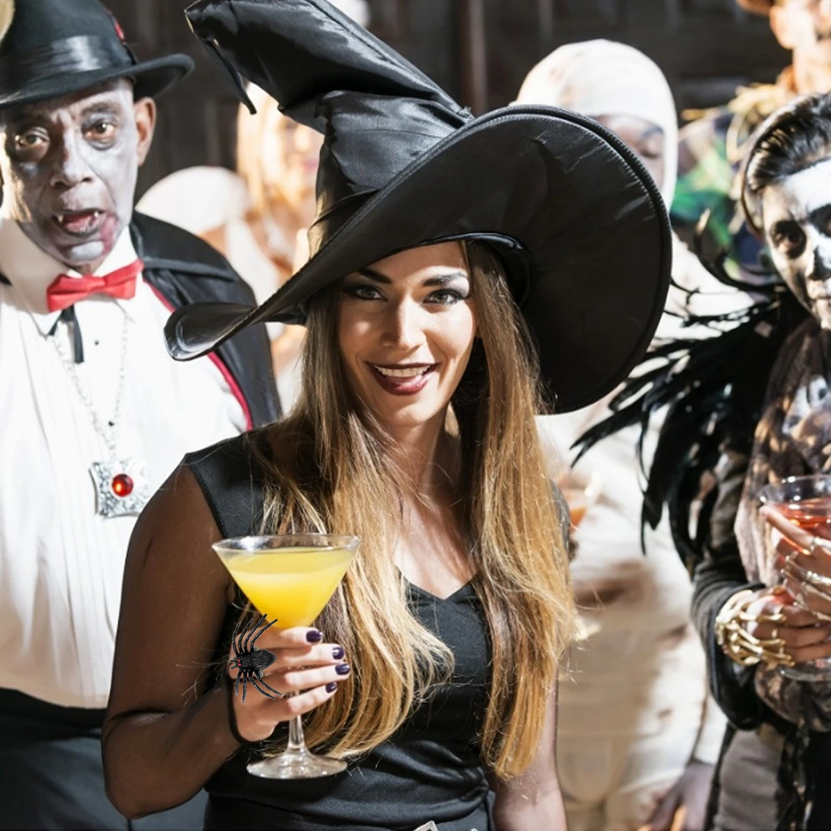 ハロウィンリング スパイダーリング 指輪 ハロウィンパーティー用 プラスチックおもちゃ ハロウィンスパイダーリング