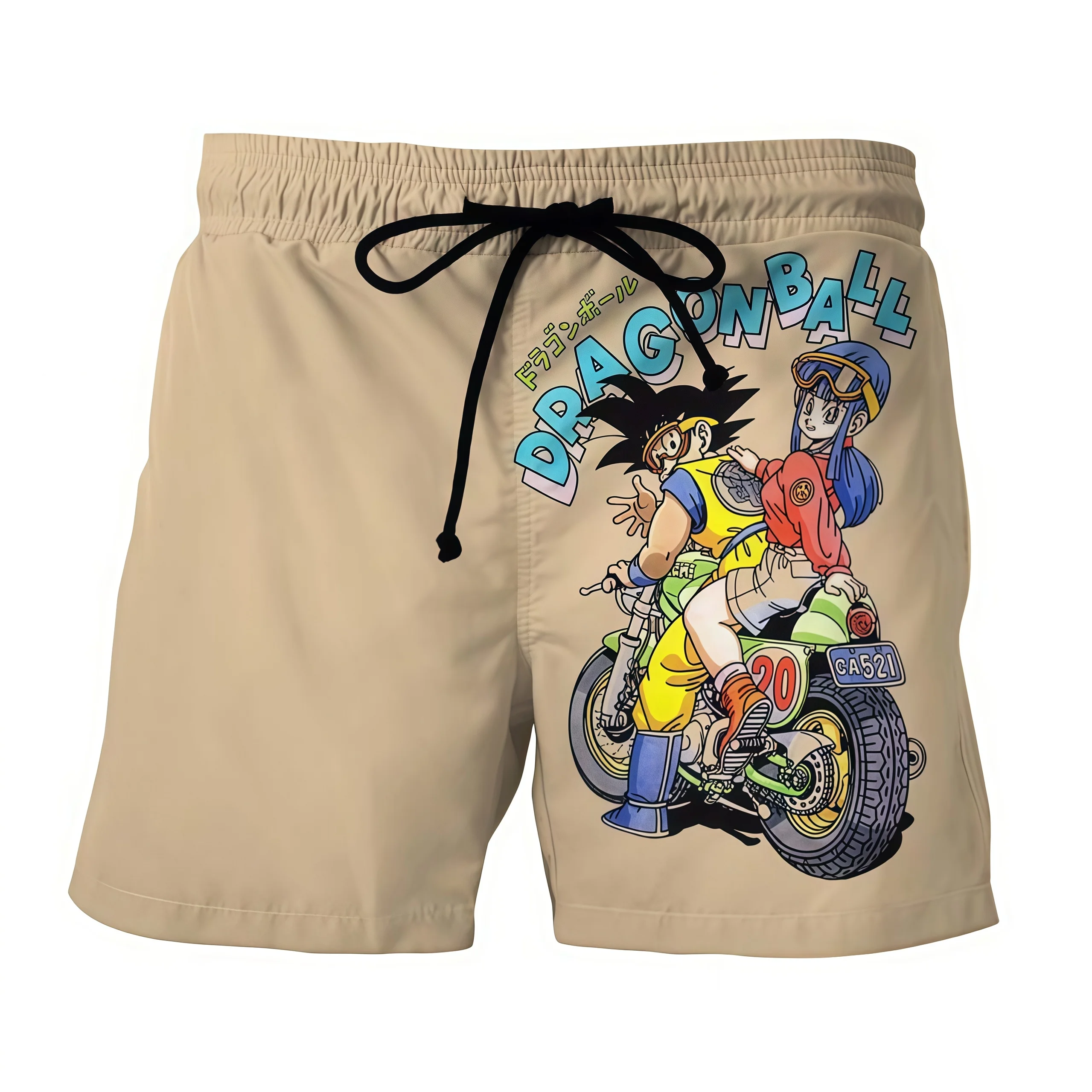 2026 Summer Dragon Ball Goku Vs Beerus Printed Shorts Men Retro Classic Oversized Breathable Fitness Gym Streetwear Unisex view 3