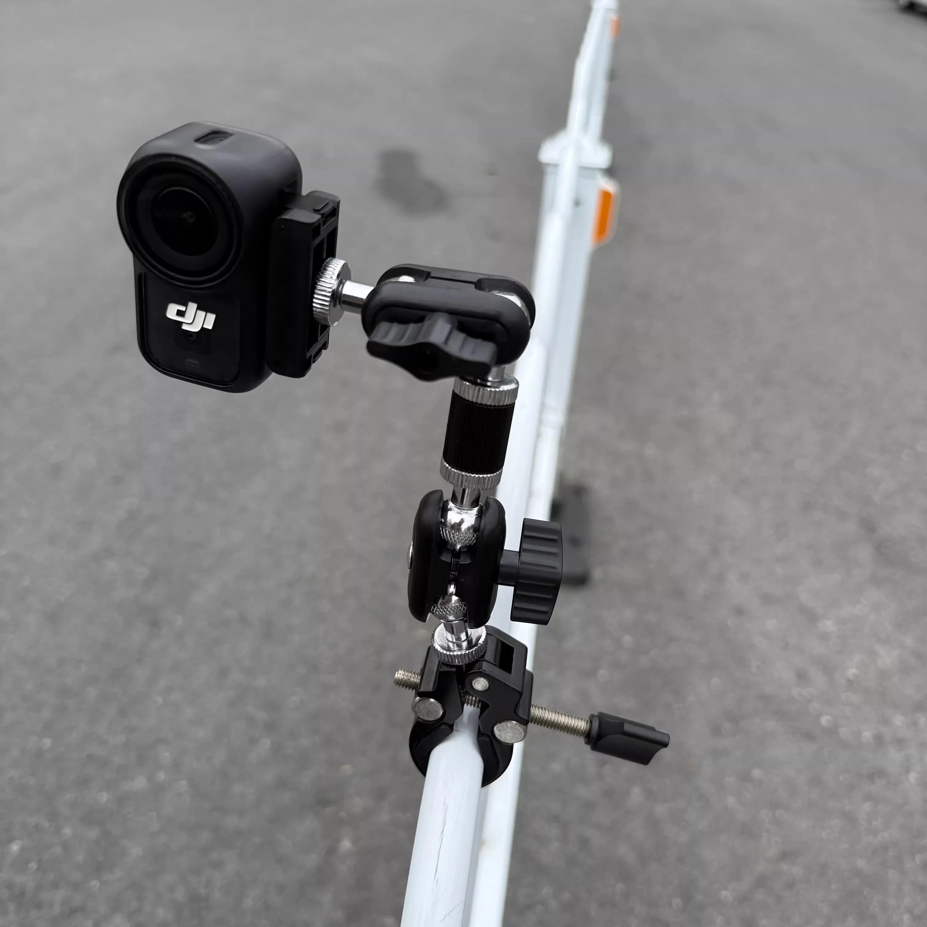 For DJI Magnetic Metal Crab Clamp Bracket for Panoramic Sports Camera  Recording Fixed Support 360x4 Pod 1/4 British Screw