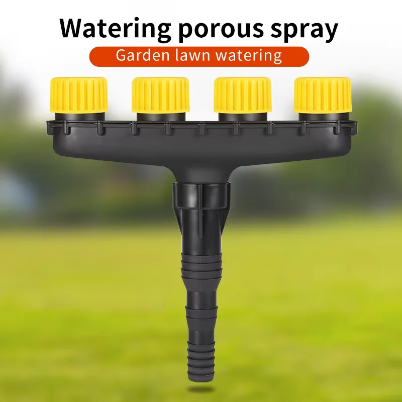 

Желтая спринклерная головка для капельного орошения с четырьмя головками, устройство для полива сада, эффективная распылительная насадка для сельскохозяйственных растений