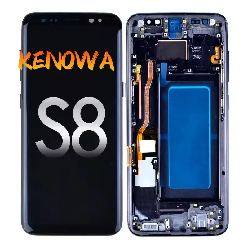 Pantalla LCD con táctil y digitalizador para Samsung S8/S9 probada para G950W G950S G950K G950L G950F G950N, reemplazo 2
