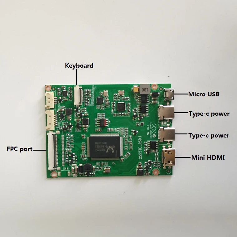 EDP Controller Board for LTN097QL01-A01 LTN097QL01-A02 Type-c Mini-HDMI Ipad 3 2048X1536 LED Panel 51pins 9.7