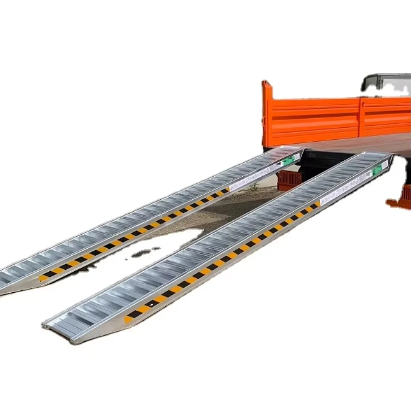 3.5M 6t heavy duty ramp rubber track mechanical aluminum loading ramp