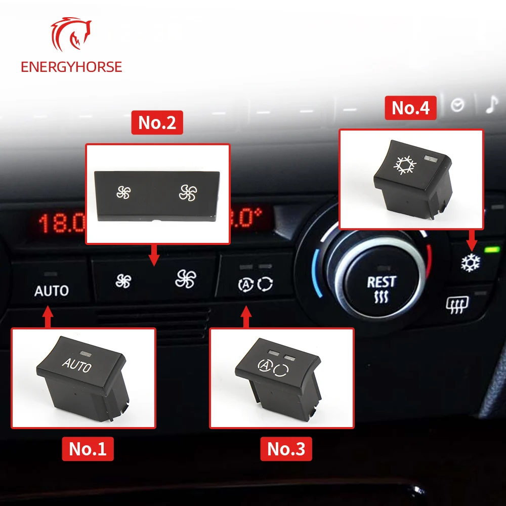 Air Conditioning Button Air Circulation Button Heater Climate Control Fan Volume For Bmw 1 3 Series X1 X3 E90 E91 E92 E93 E87