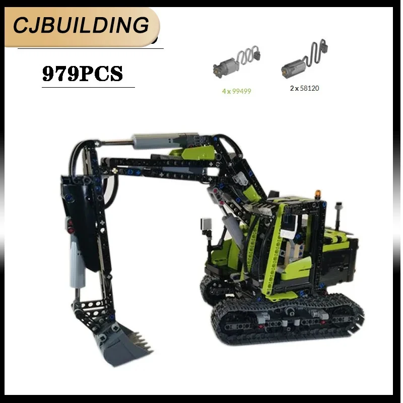 

Building Block MOC-104609 Compact Excavator RC Splicing Model 979PCS Puzzle Assembling Bricks Toy Gift For Collector