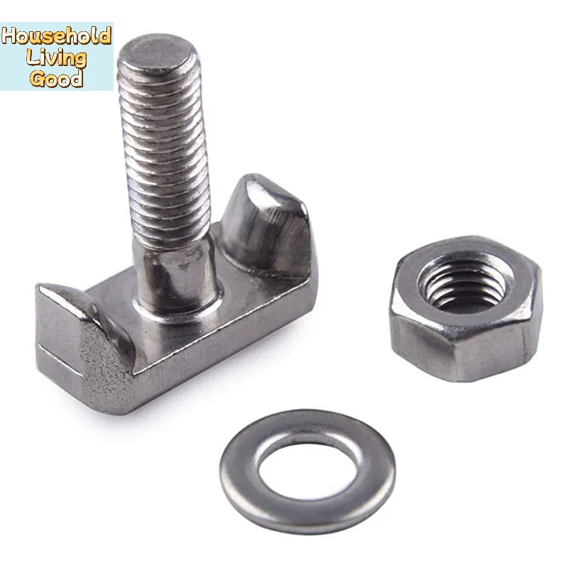 【1PC T-Bolts Screw Stainless Steel M6 Battery Terminal Connectors Battery Connector】