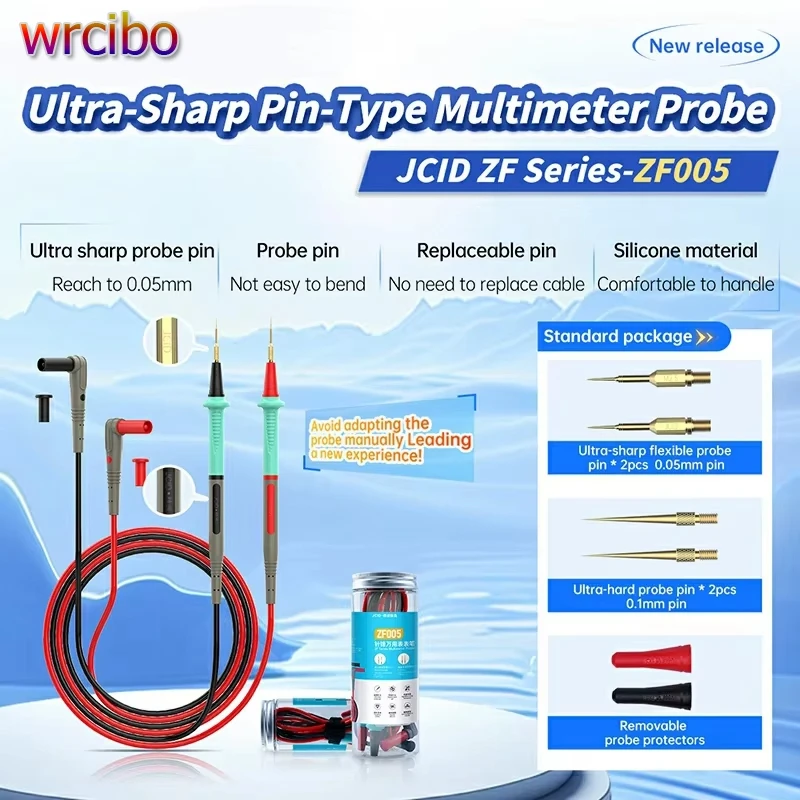 

JC ZF005 1000 В 20 А Суперпроводящий мультиметр для цифрового тока, зонда напряжения, игольчатого наконечника, тестовый провод, ручка, кабельные инструменты