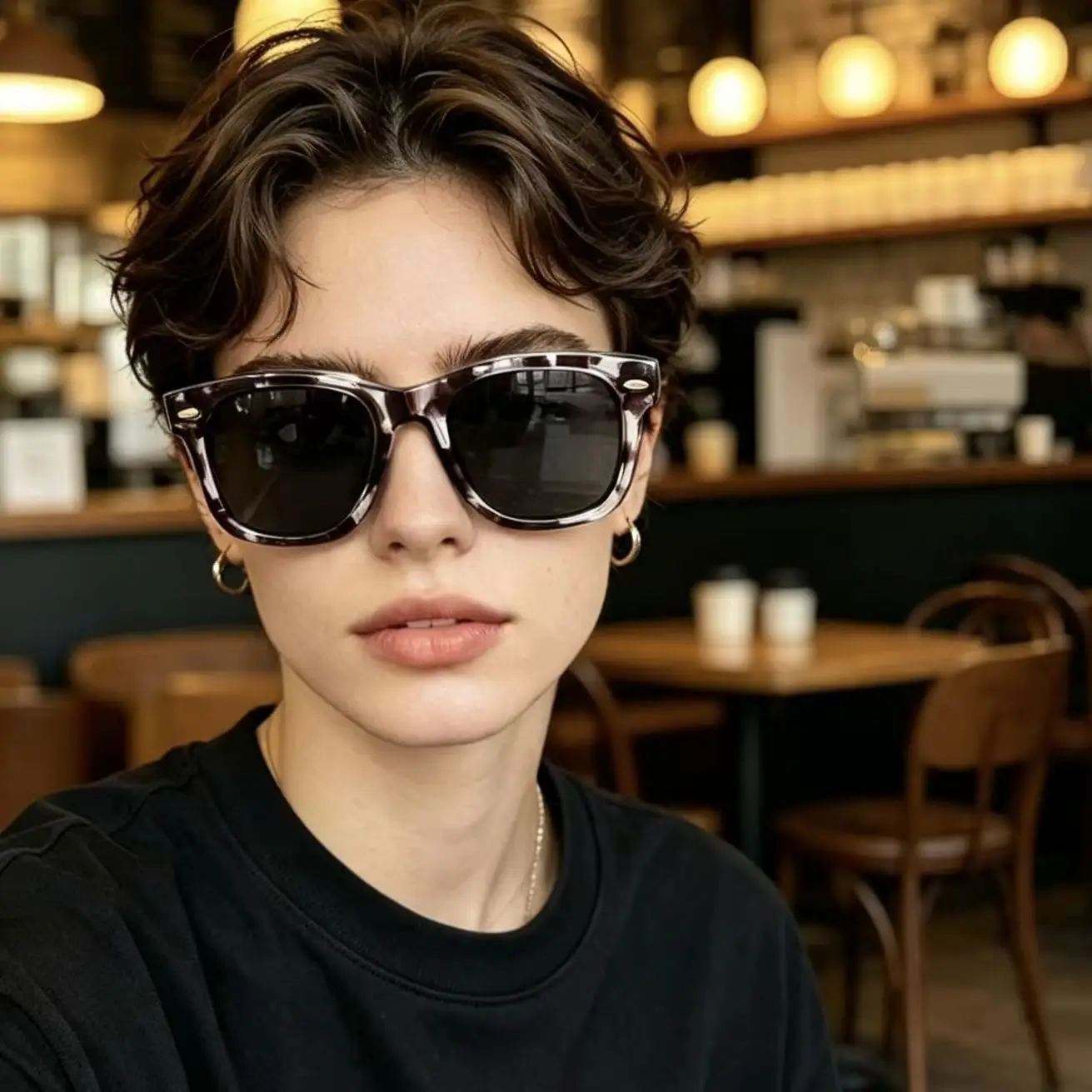 Gafas de sol redondas vintage para mujer, con degradado azul, remaches, fibra de acetato, estilo retro, protección UV400, gafas de moda para fiestas
