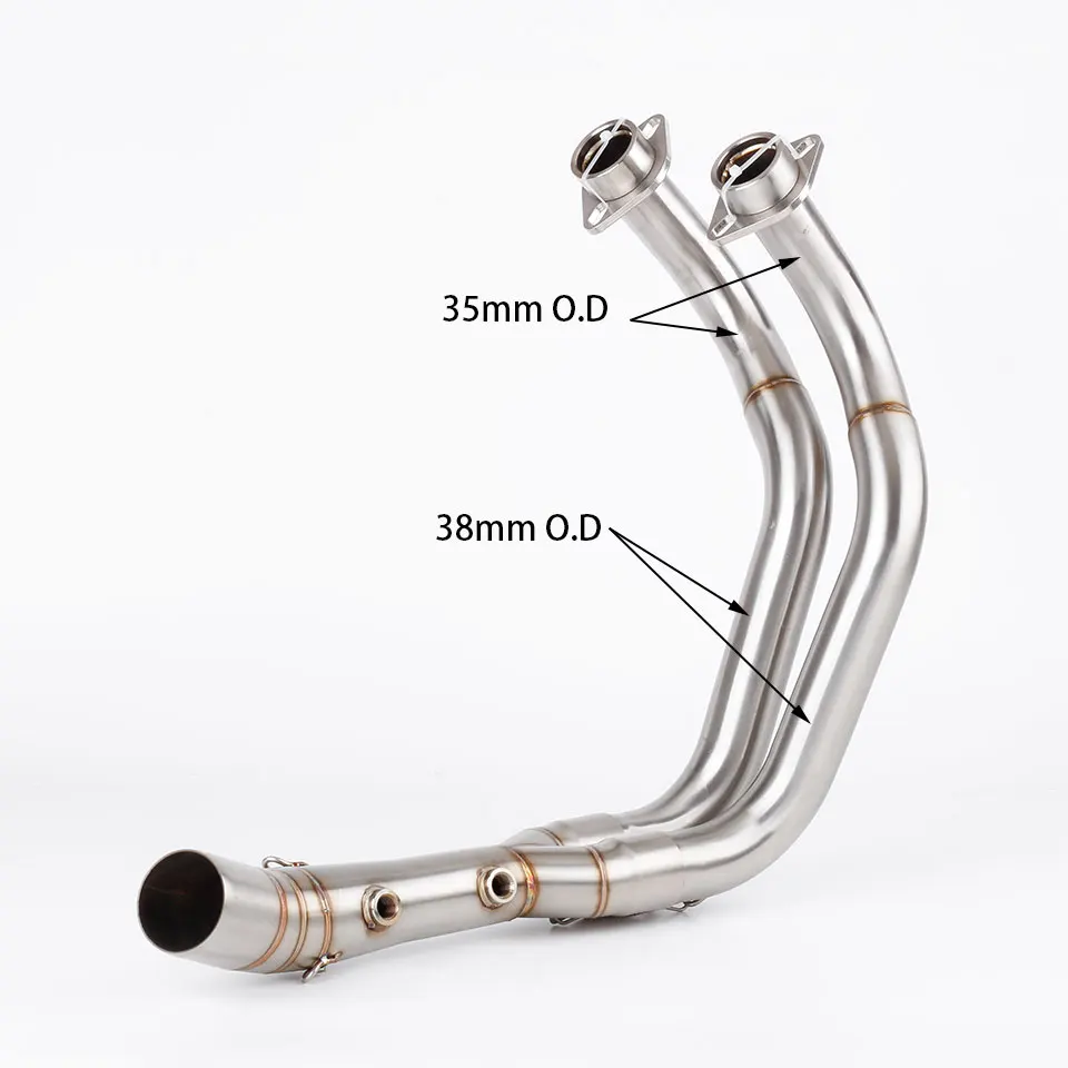 Motorcycle exhaust system header link pipe For YAMAHA MT 07 TRACER 700 XSR 700 2014-2026 MT07 exhuast tracer700 muffler Euro 5+