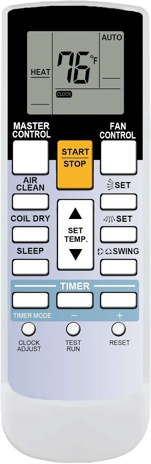 Remote Control For Fujitsu ASU18RLF ASU18RLXS ASU24RLF ASU24RLXS ASU30RLX AUU12RLF AUU18RLF AUU9RLF Air Conditioner