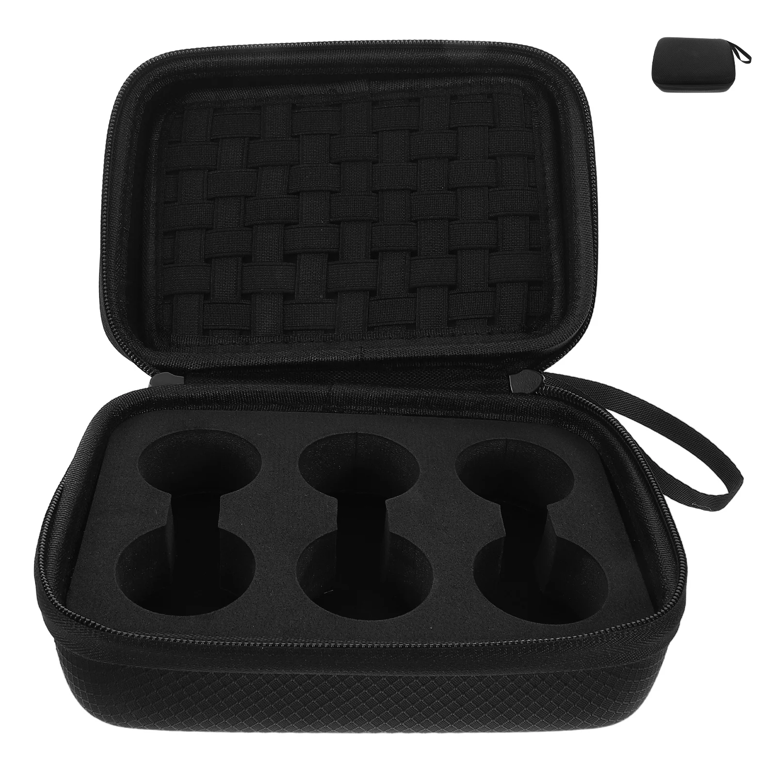 Golf Accessories Bag 6 Ball Capacity Eva Hard Shell Portable Organizer Protective Case for Outdoor Course Use Heat-Pressed