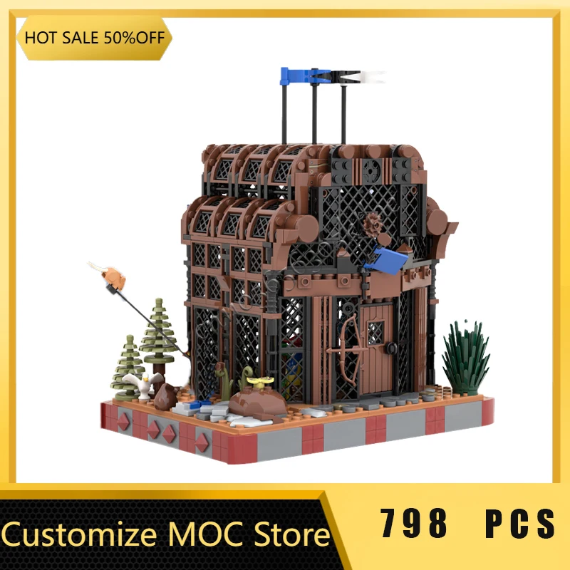 

798 шт. по индивидуальному заказу MOC, средний лесной соколов, авиационный строительный блок, модель, детские сборные игрушки, подарки на день рождения