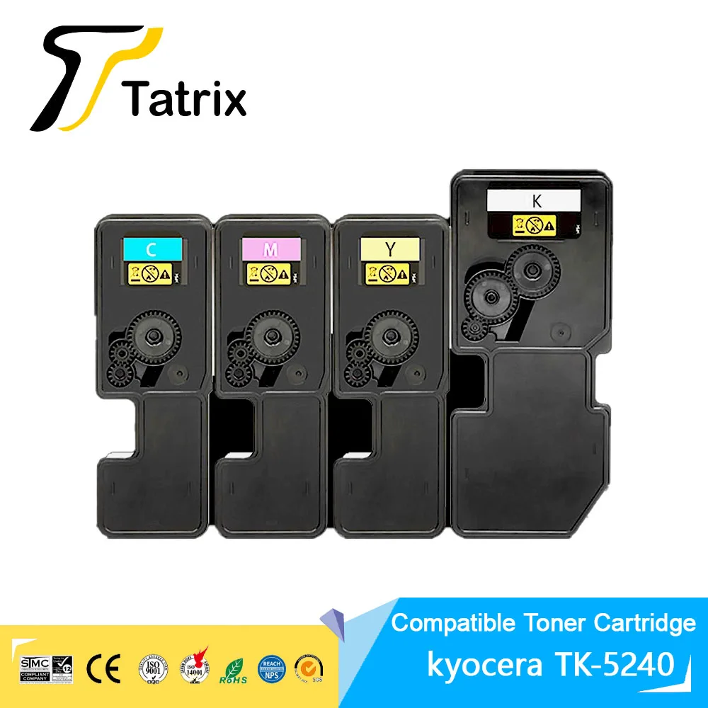 Тонер-картридж Tatrix TK-5240 TK-5241 TK-5242 TK-5244 совместимый для принтера KYOCERA ECOSYS M5526CDN/M5526CDW/P5026CDN/P5026CDW