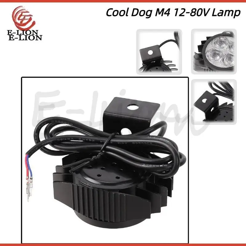 Headlights for safe riding at night 4 lights beads High-brightness electric scooter LED headlights 12-80V headlights