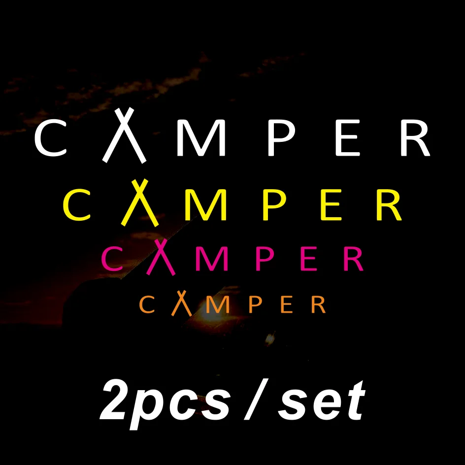 

For x2 Camper Van Sticker for window trunk car side door helmet motor Vinyl Motor Home Graphic Decal FREE P&P VW13