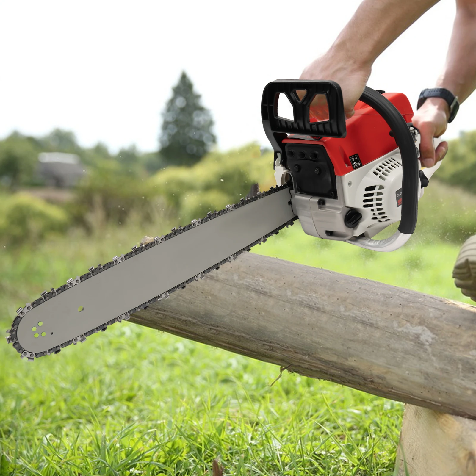 

52CC 20 Inch Gas Chainsaw Set 2-Stroke High Power Saw with Safety Switch for Wood Cutting Pruning Forest Harvesting