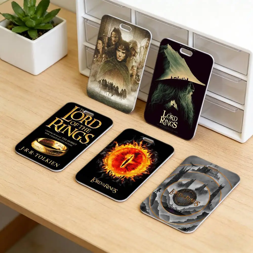 Lord Movie R-Rings Premium Ausweishalter mit Umhängeband, Langlebige Kartenhülle mit Lanyard für Mitarbeiter-Arbeitsausweis, Büro.