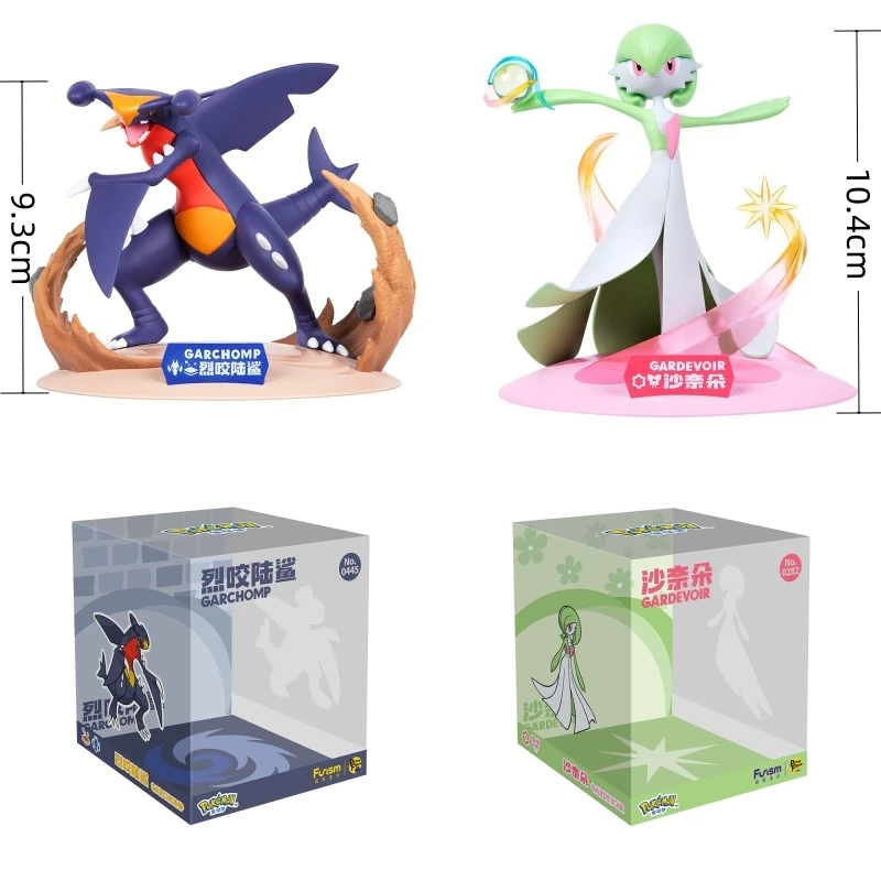 Pokemon Anime Garchomp Gardevoir Original Funisme véritable figurines d'action recueillir modèle ornements jouets pour enfants cadeaux d'anniversaire