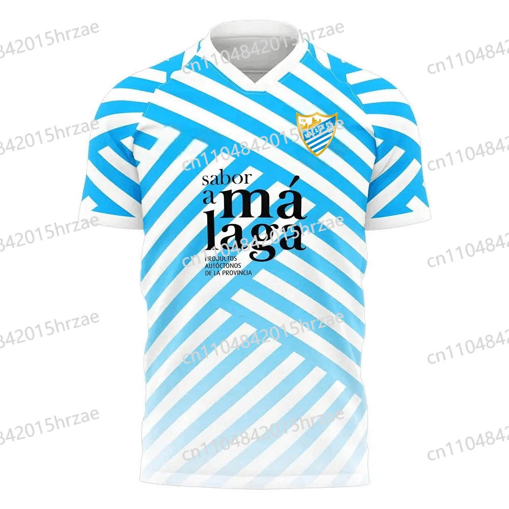 Nuevo diseño Malaga estilo clásico Jersey fútbol manga corta 3Ds transpirable chico mujeres entrenamiento deportivo fútbol de secado rápido