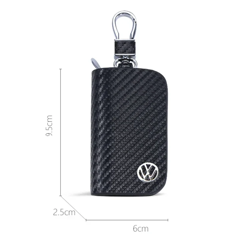 Leather Car Key Cover Holder Keychain Case For Volkswagen Sharan Golf Passat Jetta Touareg Tiguan Polo Scirocco Polo Accessories